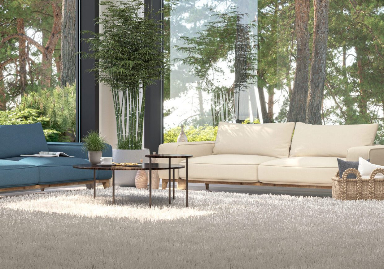 FABRIC WITH FLAT LINEN TEXTURE
